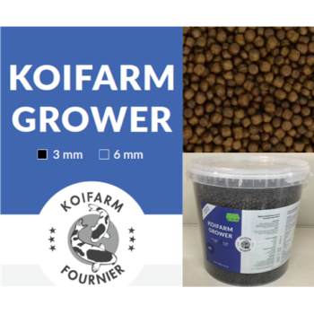 Koifarm Premium Grower Koi Food 3 mm 10 l (4,25 kg) Eimer