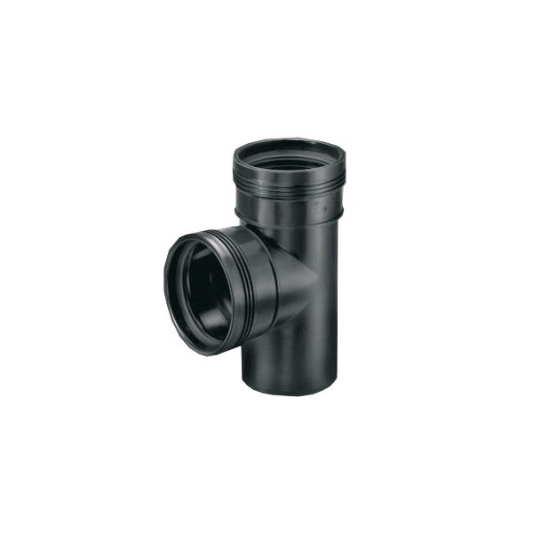 T-Stück Schwarz DN75
