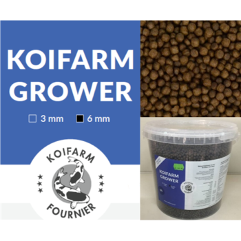 Koifarm Premium Grower Koi Food 6mm 10L (4kg) Eimer
