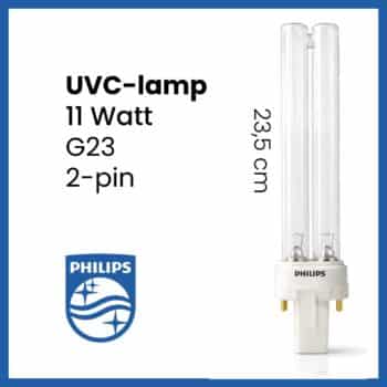 18W UV-lamp van Philips | Vervanglamp UVC voor vijver