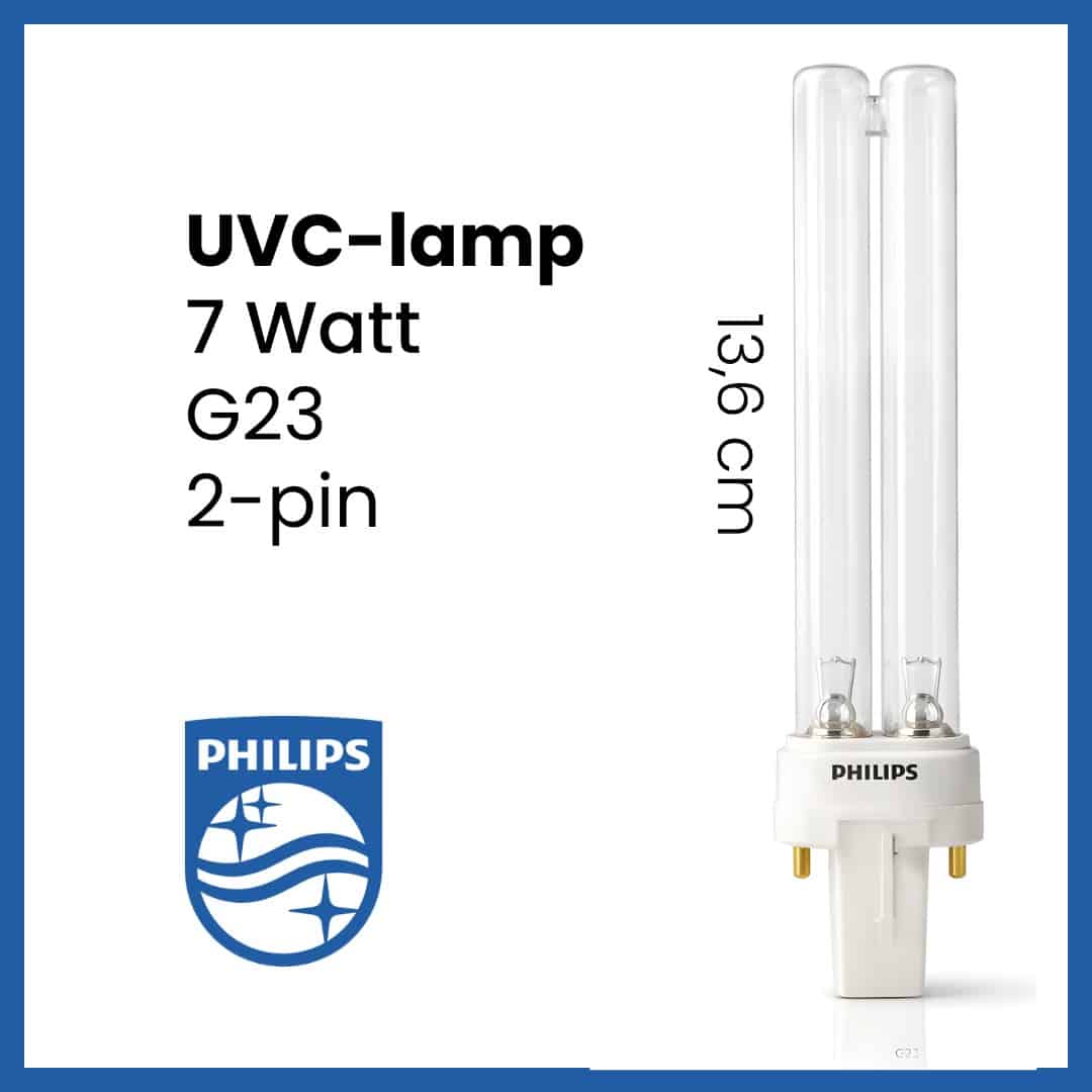 18W UV-lamp van Philips | Vervanglamp UVC voor vijver