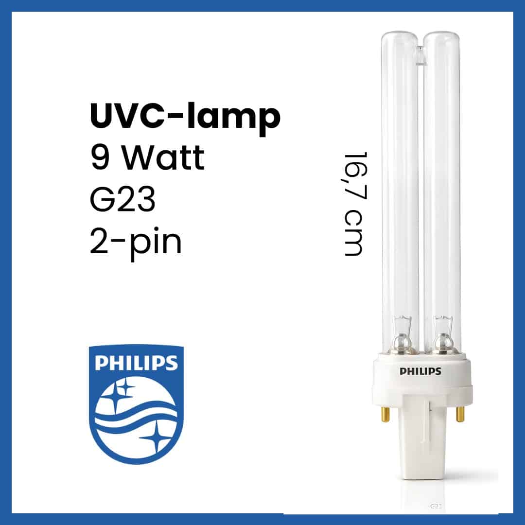 18W UV-lamp van Philips | Vervanglamp UVC voor vijver