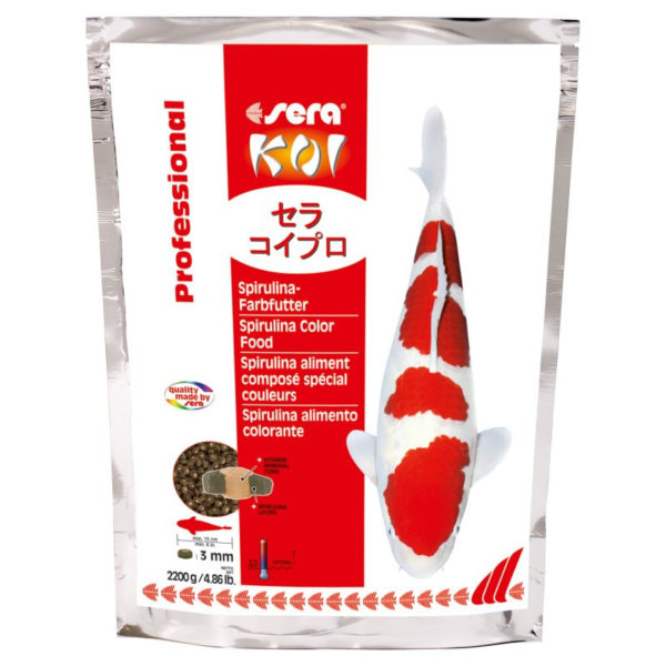 Sera KOI Professional Spirulina Farbe Lebensmittel 2,2 kg