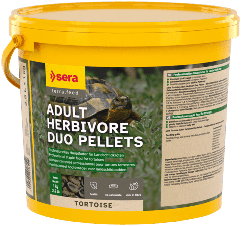 sera Tortoise Adult Herbivore Duo Pellets 3800ml 1kg