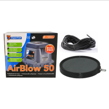 SET AirBlow 50 + disque 20cm + 10m tuyau + colliers