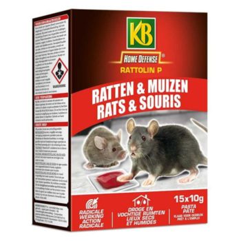 KB Home Defense Rats et souris pâte 15x10g