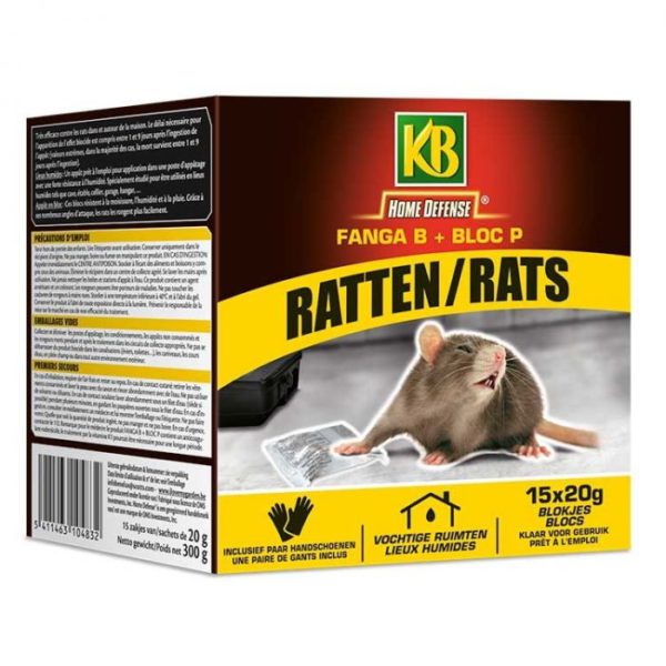 KB Home Defense Rattengift in Würfeln 15x20g