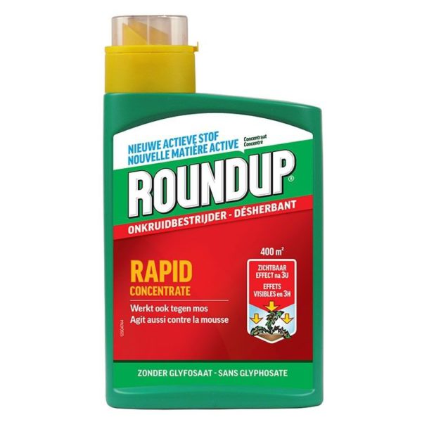 Roundup Rapid Concentrate onkruidbestrijder 900 ml voor 400 m²