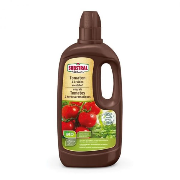 Substrat-Flüssigdünger für Tomaten und Kräuter 1 L.