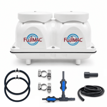 Fujimac 150 + 10m Luftschlauch sinkend Ø12mm + 2 Diffusoren Ø65mm
