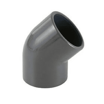 Aqualink PVC knie 45° 110mm PN16