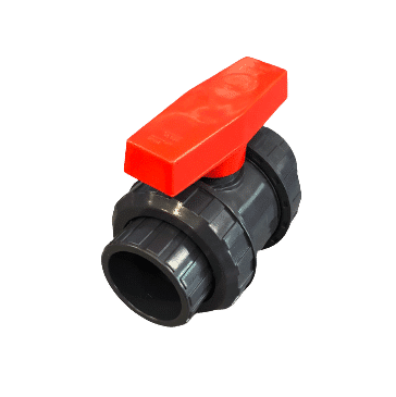 Sepikey Vanne à Bille en U-PVC à Port Complet avec poignée Rouge 40 mm x 40 mm 