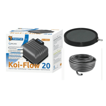Koi flow 20 + 5m de tuyau coulant 8mm + diffuseur hi oxy 20cm et colliers