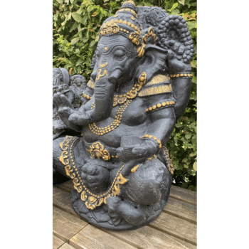 Ganesha met goud 40cm