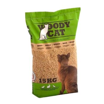 Woody Cat litière pour chat bois 15kg