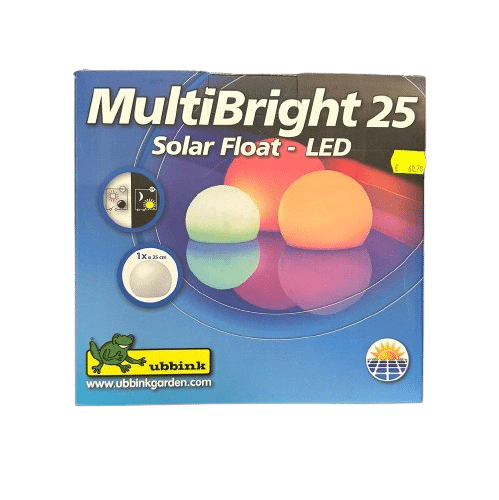 Boule lumineuse LED solaire pour piscine Multibright Solar Float 25 - Happy  bois - Le spécialiste des piscines hors sol en bois