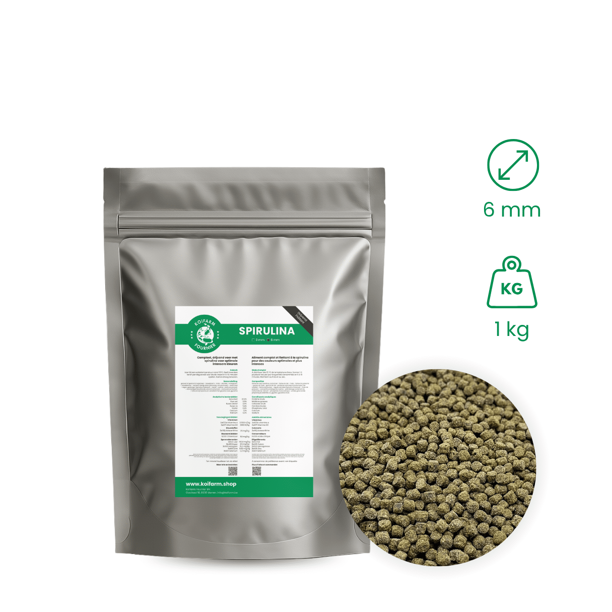 Koifarm Spirulina | 6 mm - 1 kg