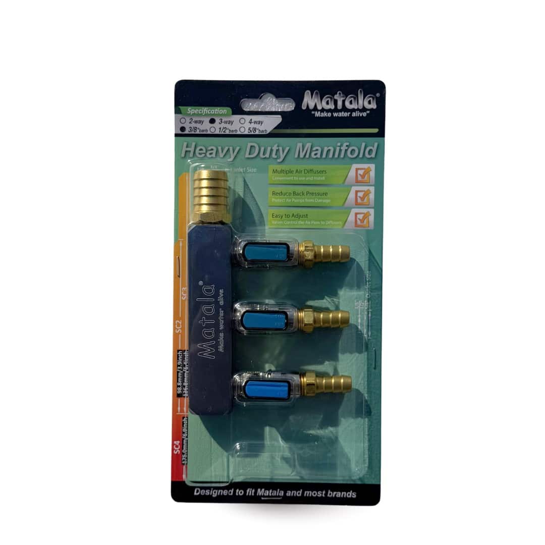 Matala 2-Wege-Verteilerhahn Heavy Duty | Ø 18–20 mm – 2 x 8–9 mm (3/8")