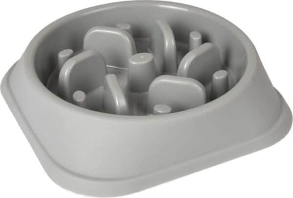 Gamelle pour la nourriture Slow feeder Bobo Rond Gris 500ml