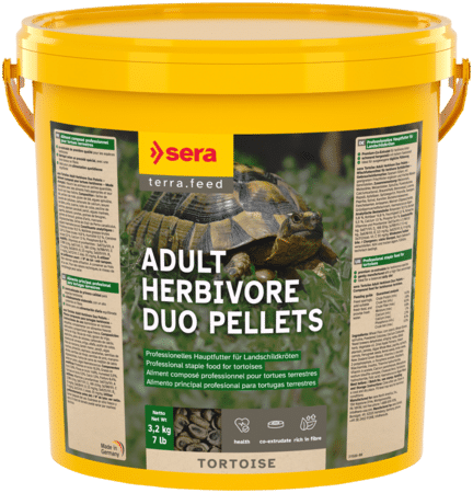 sera Tortoise Adult Herbivore Duo Pellets 10L 3,2kg