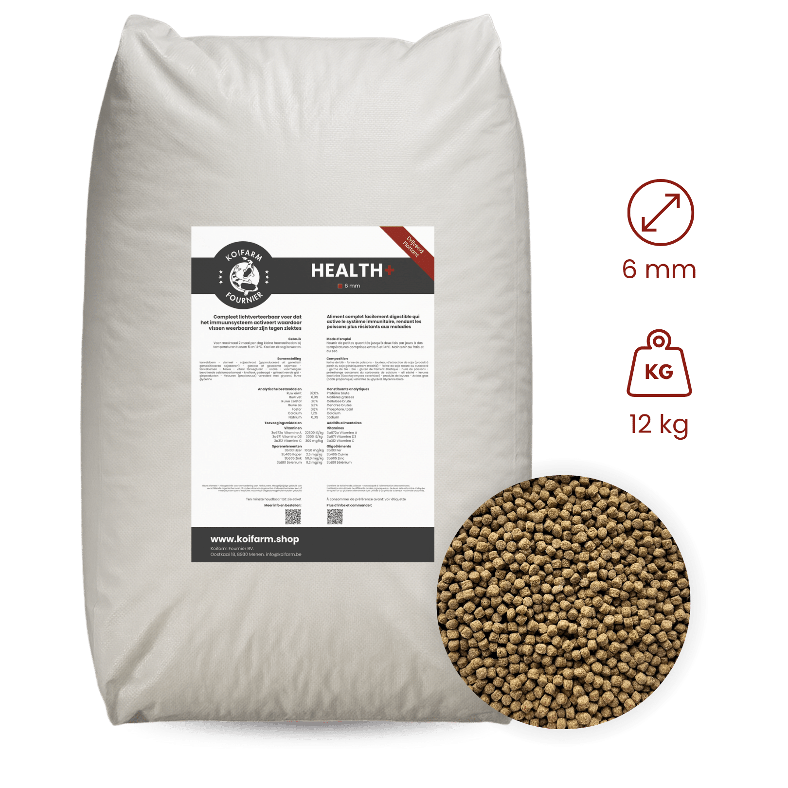 Koifarm Health+ | 6 mm - 12 kg