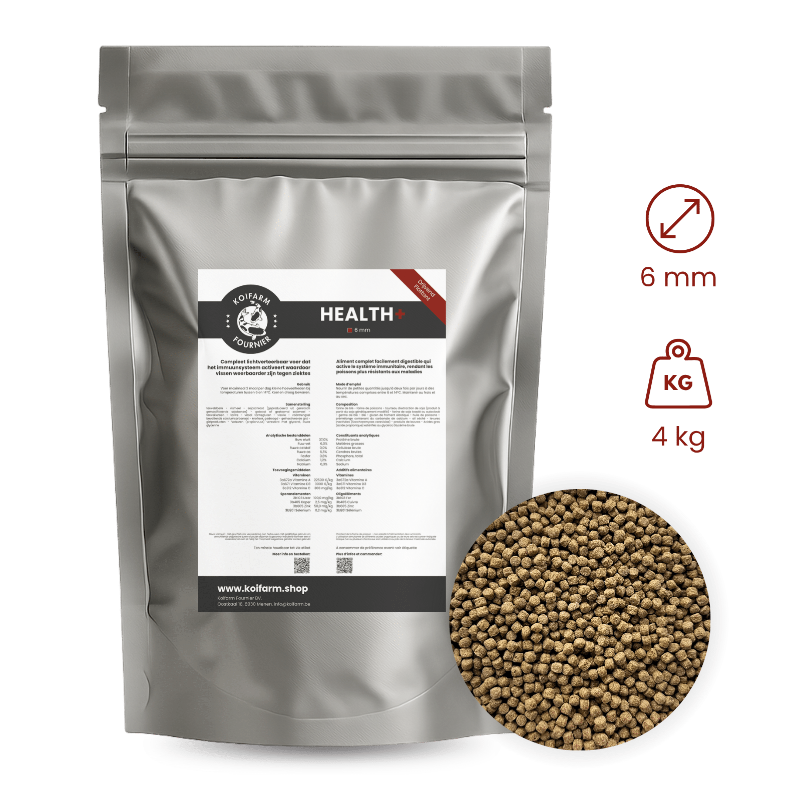 Koifarm Health+ | 6 mm - 4 kg