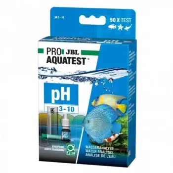 JBL PROAQUATEST pH 3.0-10.0 kit 50 tests (1 reagens, 1 cuvet, 1 kleurenkaart)