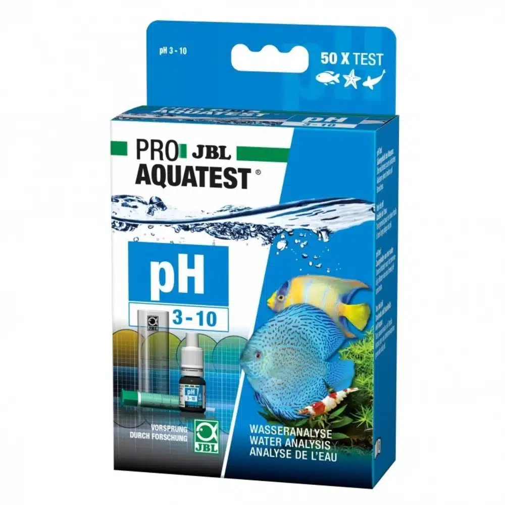 JBL PROAQUATEST pH 3.0-10.0 kit 50 tests (1 réactif, 1 éprouvette, 1 nuancier)