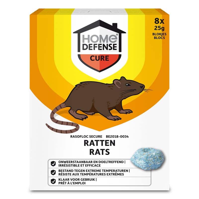 KB® Home Defense Ratten & Muizen Rasofloc Secure Bloc 8x25g