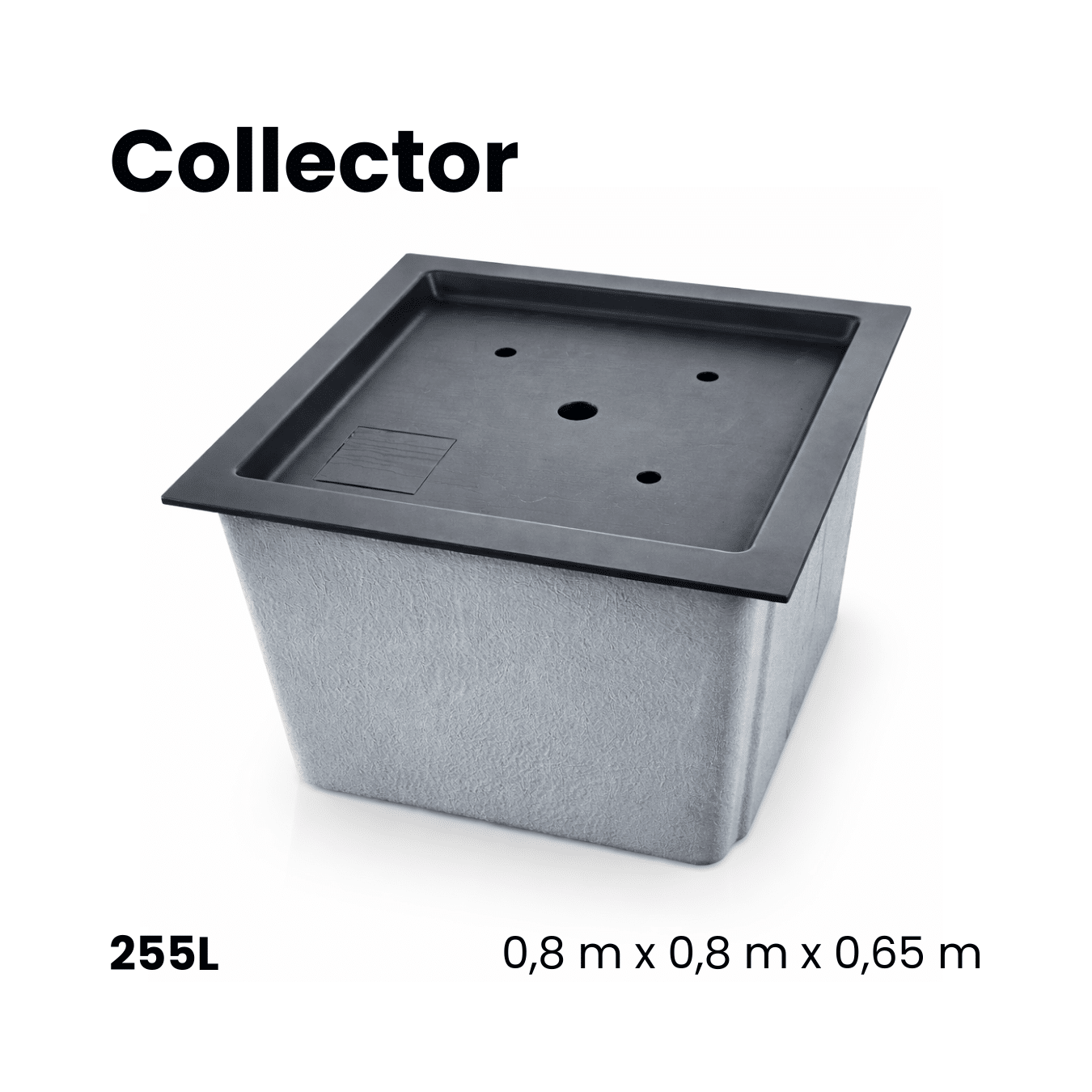 Bassin préformé en polyester | Collector pompput • 255L