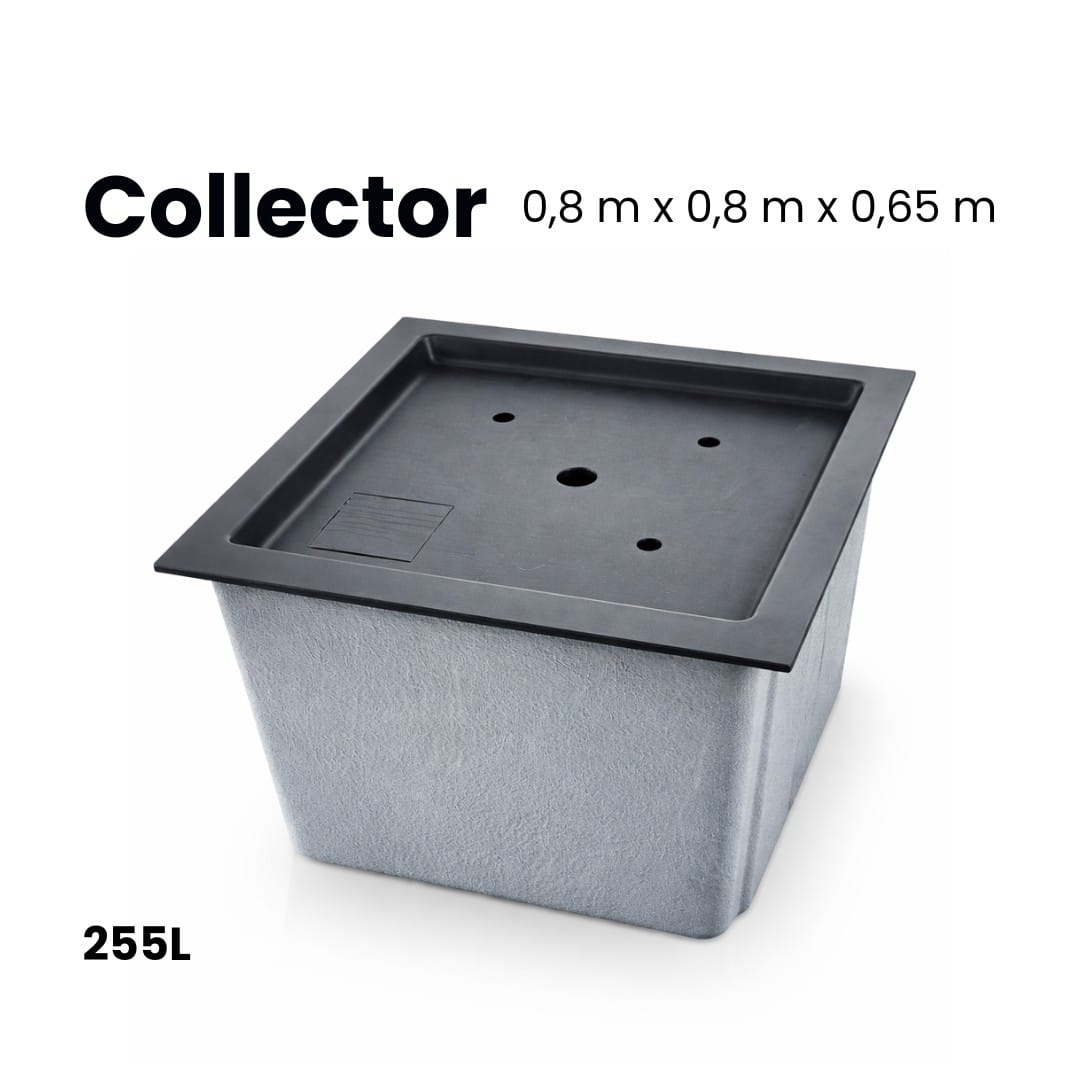 Bassin préformé en polyester | Collector pompput • 255L