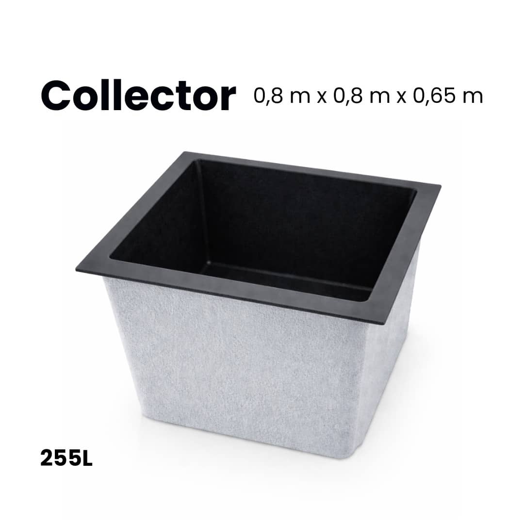 Bassin préformé en polyester | Collector pompput • 255L (sans couvercle) Bassin préformé en polyester | Collector pompput • 255L (sans couvercle)