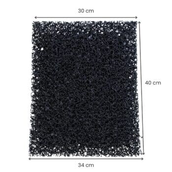 Tapis Matala noir pour Flowclear 34/30 x 40cm