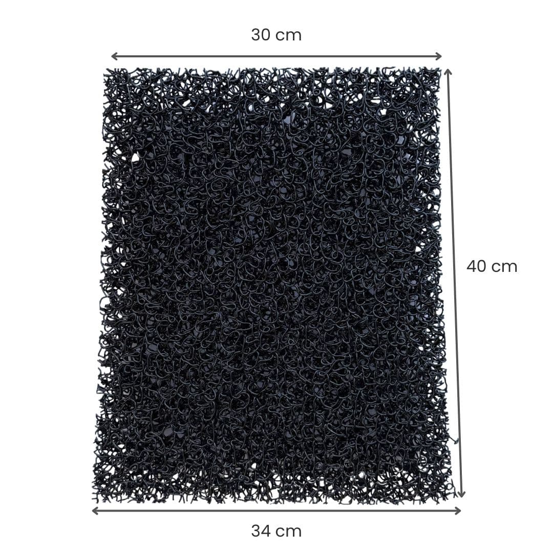 Tapis Matala noir pour Flowclear 34/30 x 40cm
