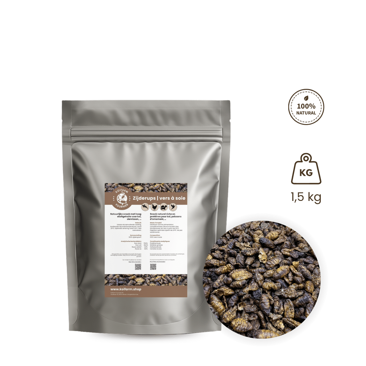 Black soldier fly larvae - BSF larves 500 g