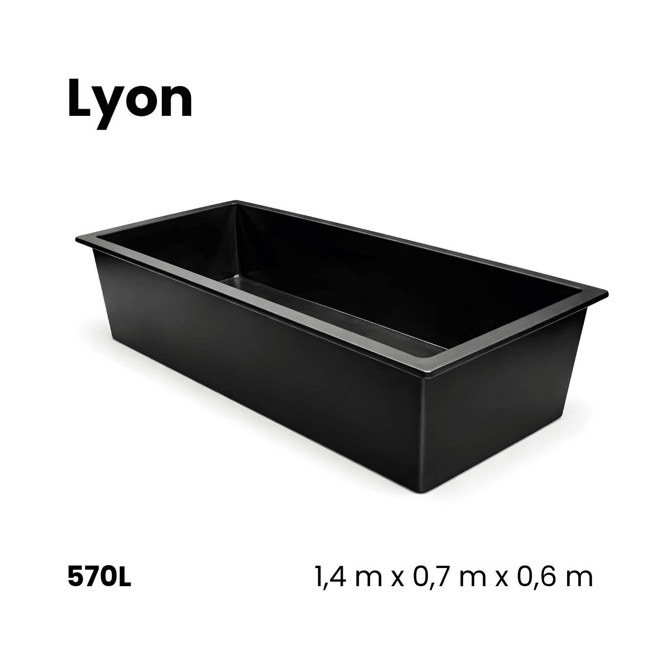 Bassin préformé en polyester | Quebec • 255L