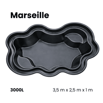 Bassin préformé en polyester | Quebec • 255L