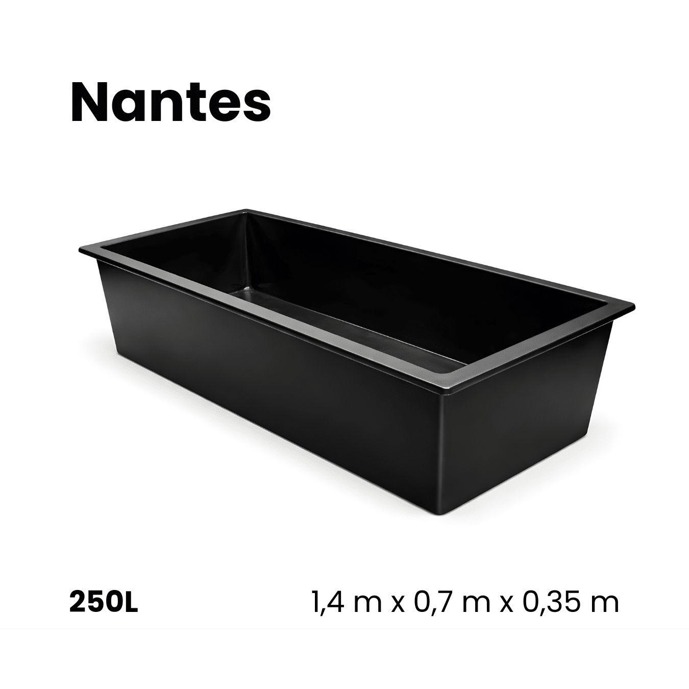 Quebec | vijver in polyester met waterval • 255L