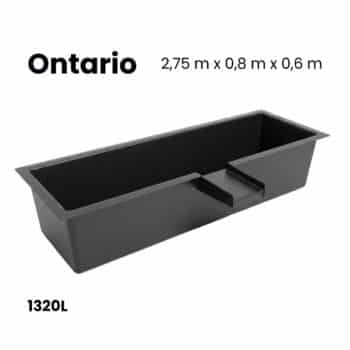 Ontario polyester vijver met waterval • 1320L