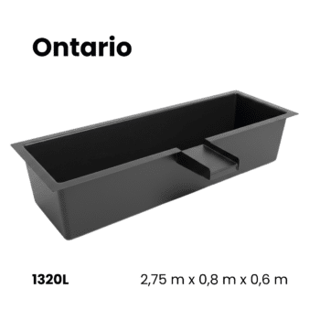 Bassin préformé en polyester | Quebec • 255L