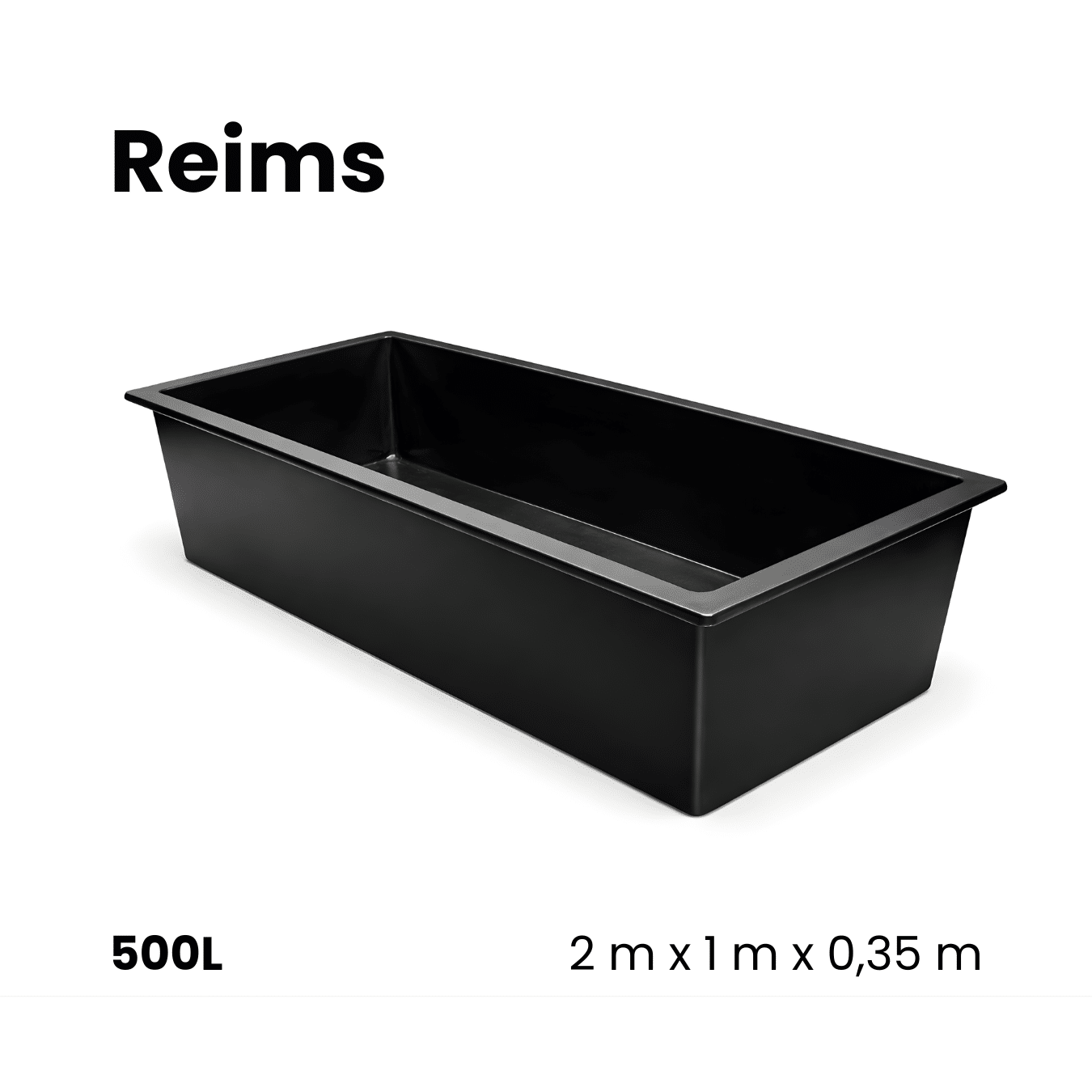 Bassin préformé en polyester | Reims • 500L