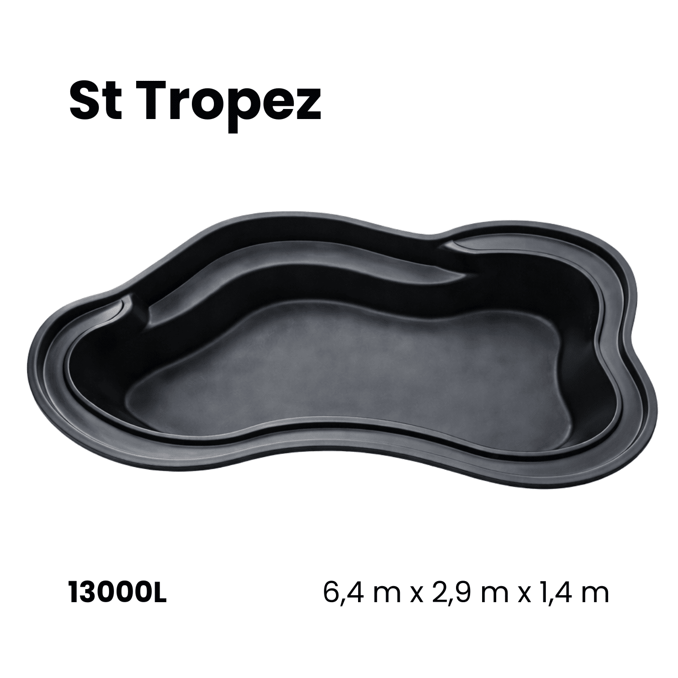 Bassin préformé en polyester | Quebec • 255L Bassin préformé en polyester | Quebec • 255L