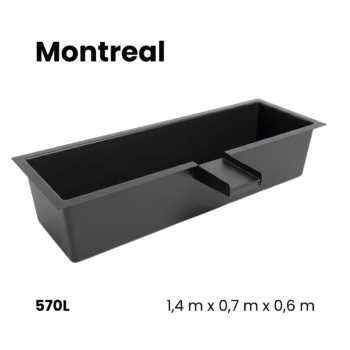 Bassin préformé en polyester | Quebec • 255L