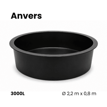 Bassin préformé en polyester | Anvers • 3000L