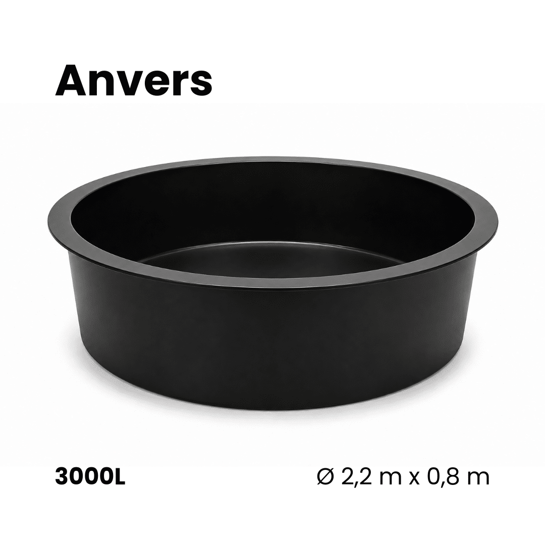 Bassin préformé en polyester | Anvers • 3000L