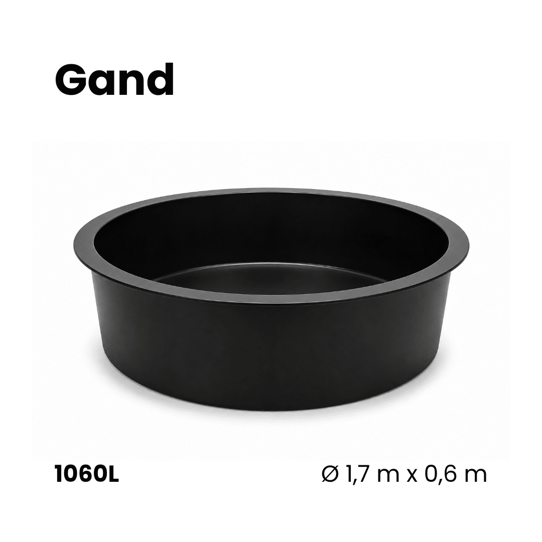 Gand polyester voorgevormde vijver 1060L