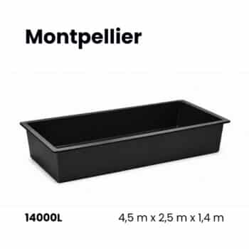 Bassin préformé en polyester | Montpellier • 14.000L