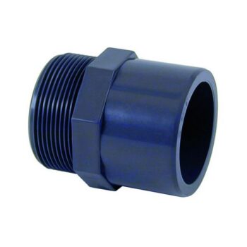 PVC Puntstuk 63mm x 50mm x 1½" buitendraad PN10