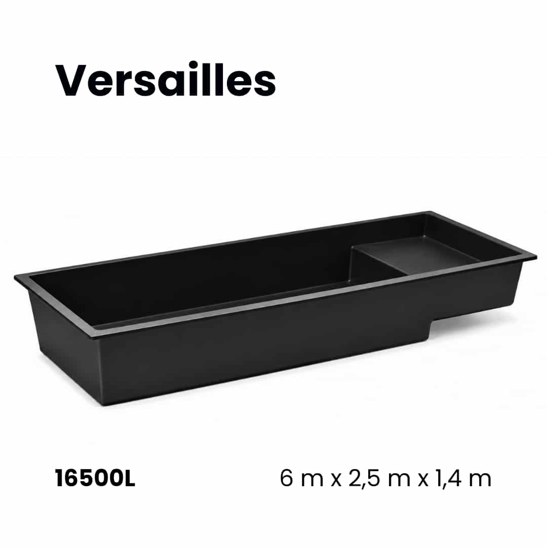 Bassin préformé en polyester | Versailles • 16.500L